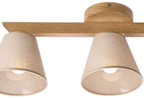 Brilagi - LED  Lampadario a plafone ANTHONY 3xE14/40W/230V quercia/beige