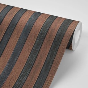 Carta da parati – Motivo di legno scuro