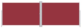 Tenda da Sole Laterale Retrattile Rossa 220x600 cm
