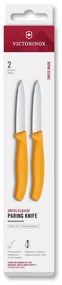 Victorinox - Set di coltelli da cucina per verdure SWISS CLASSIC, 8 cm, 2 pezzi, giallo