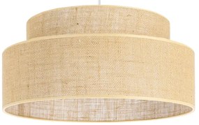 Lampadario a sospensione con filo BOHO 1xE27/60W/230V diametro 40 cm beige