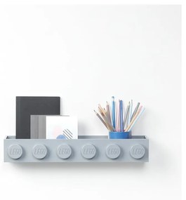 Mensola a muro grigia per bambini Sleek - LEGO®