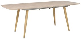 Tavolo da pranzo estensibile legno chiaro 180/210 x 90 cm HAGA Beliani