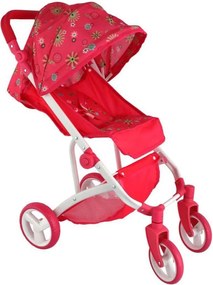 Passeggino sportivo per bambole rosso