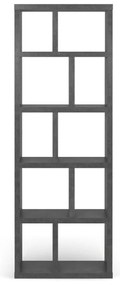 Libreria grigia effetto cemento 70x198 cm Berlin - TemaHome