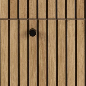 Cassettiera effetto rovere in colore naturale 81x80x40 cm Albany - Actona