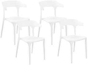 Set di 4 sedie bianche GUBBIO Beliani