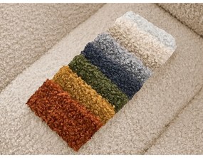 Divano marrone chiaro con rivestimento in bouclé 232 cm Hippolyte – Bobochic Paris