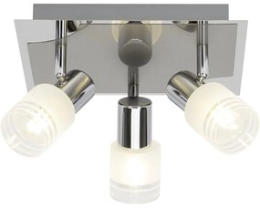 Faretto decorativo con fonte luminosa Lea cromo, 3x12W BRILLIANT