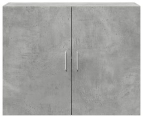 Mobile a parete grigio cemento 80x42,5x64 cm legno multistrato