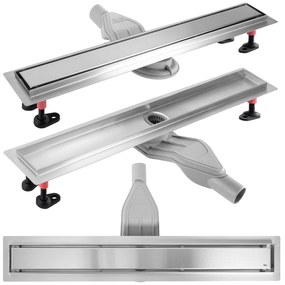 Scarico lineare REA Neox Superflow BRUSH NICKEL 90