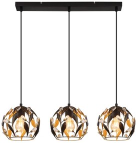 Globo 15759-3H - Lampadario a cavo MIKA 3xE27/40W/230V