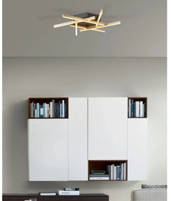 Plafoniera LED glamour Trinidad, nero dimmerabile NOVECENTO
