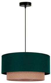 Duolla - Lampadario a sospensione con filo BOHO 1xE27/15W/230V diametro 45 cm verde/marrone
