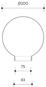 Brilagi - HARBOR E27 Paralume universale di ricambio, Ø 20 cm, bianco