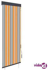 vidaXL Tenda a Rullo per Esterni 60x250 cm Giallo e Blu