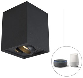 Faretto intelligente nero orientabile con WiFi GU10 - Quadro Up