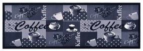 Tappetino Da Cucina Lavabile Caffè Blu 60x180 Cm /