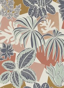 Osborne & Little Tapete Frondoso - Blush/ Pink