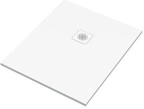 Piatto doccia SENSEA in composito minerale di resina gelificata Remix V3 bianco L 80 x L 100 x H 2.4 cm opaco