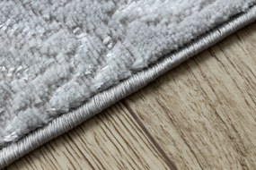 Tappeto MEFE moderno  8734 Ornamento - Structural due livelli di pile grigio