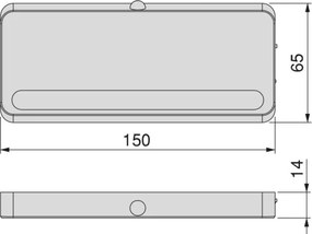 Luce LED ricaricabile con sensore di movimento e luce bianca naturale in plastica grigio metallizzato
