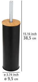 Spazzola per WC in acciaio nero Tortona - Wenko