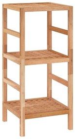 Scaffale da bagno 35,5x35,5x79 cm in legno massello di noce