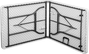 CATE - tavolo catering pieghevole salvaspazio in acciaio e abs