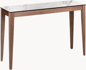Consolle in legno con piano effetto marmo Vesuvio