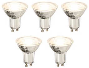 Set di 5 lampadine LED dimmerabili GU10 8W 650lm 2700K