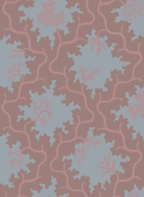 Cole & Son Carta da parati Moss Trellis - Steel and Rose