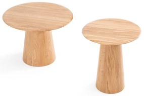 Tavolo rotondo in rovere ø 40 cm Mushroom - Gazzda