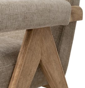 Divano beige con rivestimento in ciniglia 134 cm Rest – Ixia
