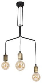 Jupiter 1705 - Lampadario a sospensione con filo BORNEO 3xE27/60W/230V