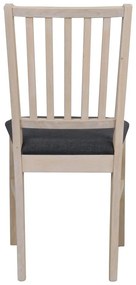 Sedia da pranzo in rovere grigio Filippa - Rowico