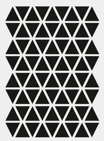 Ferm Living Adesivo murale Mini Triangle - schwarz