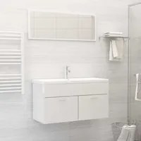 Set Mobili da Bagno Bianco Lucido in Truciolato cod mxl 9063