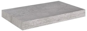 Scaffale a parete grigio cemento 40x23x3,8 cm in mdf