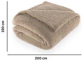 Coperta grigio tortora in micropile 150x200 cm Cocoon – Tiseco Home Studio