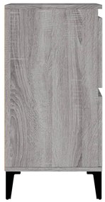 Credenze 3pz Grigio Sonoma 60x35x70 cm in Legno Multistrato