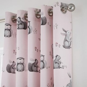 Set di 2 tende per bambini con motivo di animali della foresta , 168 x 183 cm Woodland Friends - Catherine Lansfield