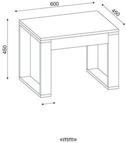 Tavolino ARDA 45x60 cm