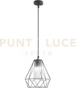 Sospensione mandala nera 1 luce attacco e27 ip44 22x90cm in metallo...