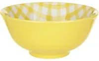 Insalatiera quadretti 15 cm giallo Vichy