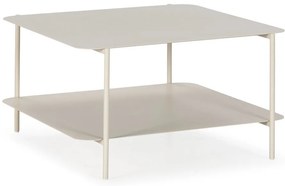 Tavolino da salotto color crema in metallo 70x73 cm Beatrix – MOME