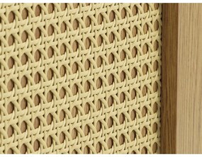 Cassettiera bassa effetto rovere colore naturale 140x80 cm Pensacola - Unique Furniture