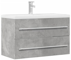 Mobile Lavabo Rovere Artigianale 80x38,5x48 Cm İn Truciolato /