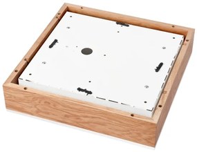 Plafoniera OAK SQUARE 4xE27/15W/230V 39x39 cm quercia/bianco