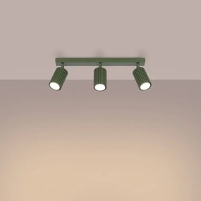 Sollux SL.1619 - Faretto KARBON 3xGU10/10W/230V verde